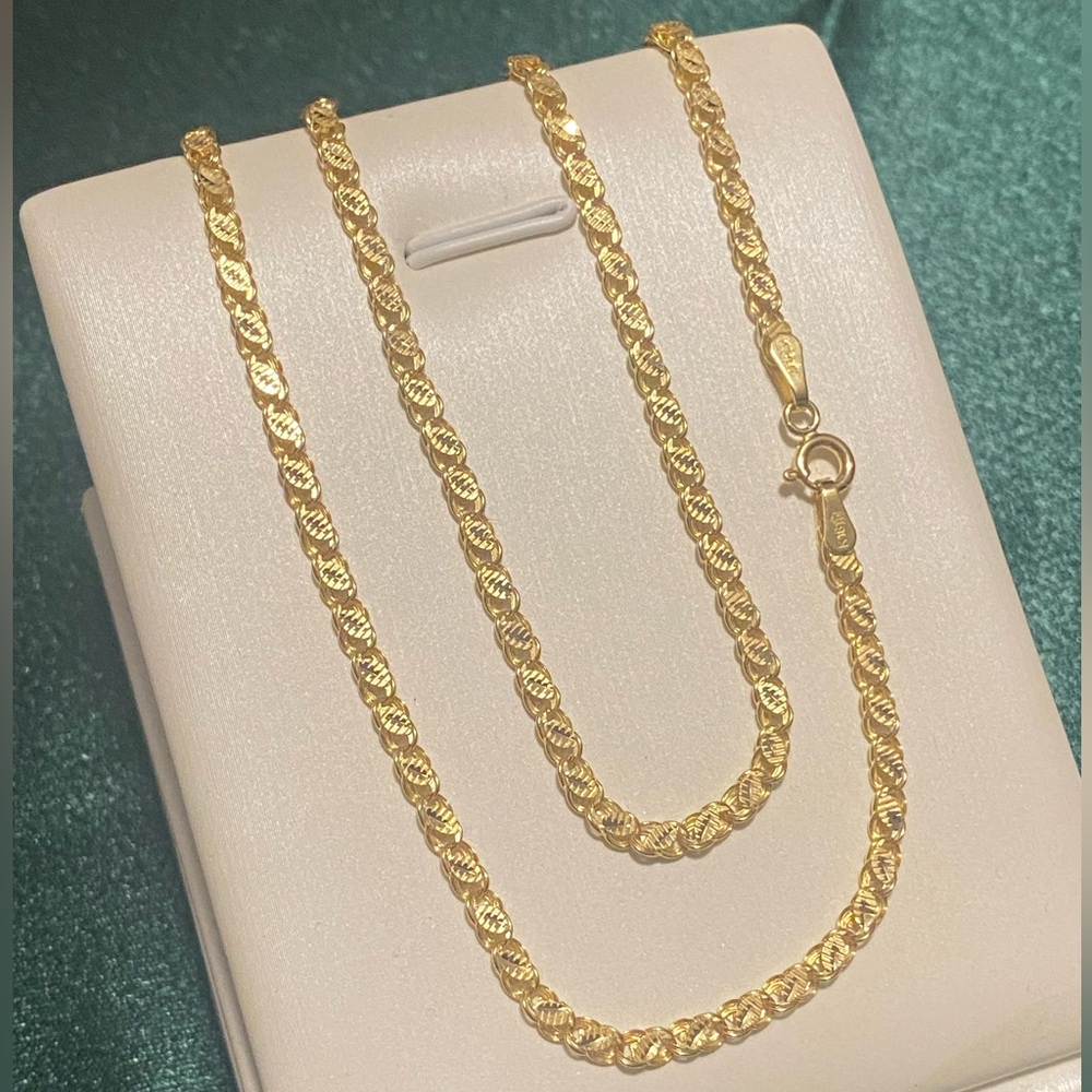 Real 18K Gold 20” Chain